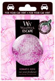 WoodWick Escape, Romantic Rose, luftfrisker for bil.