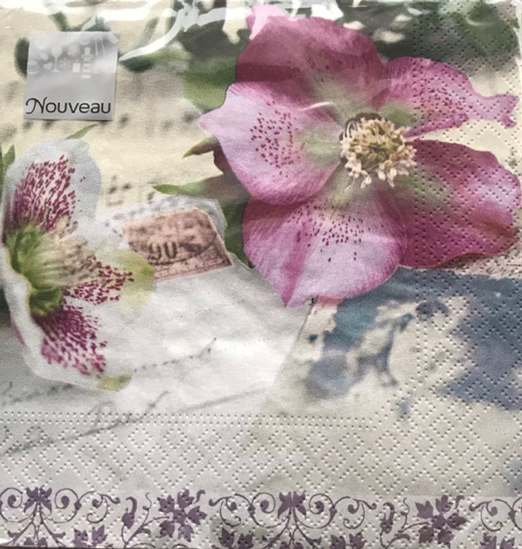 Lunsj serviett, Christmas Roses.
