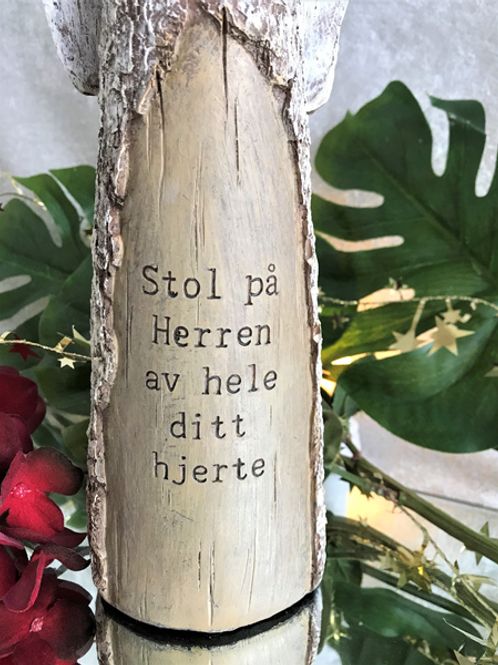 Hovedbilde Engel med tekst på kjolen ...