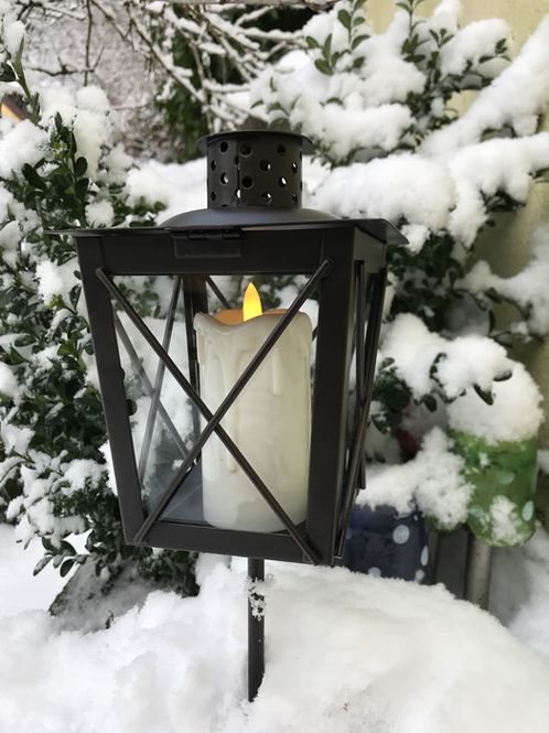 Hovedbilde Led-kubbelys med 3D flamme.