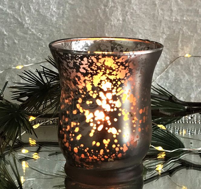 Hovedbilde Telysglass med hjerte og due, ...