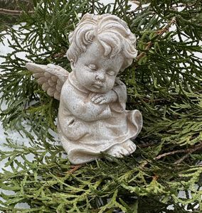 Hovedbilde Gravpynt, liten engel, ...